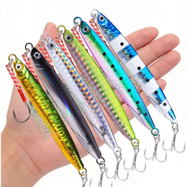 1/2/12 Uds Jig Shore Jigging cuchara fundición · Señuelos