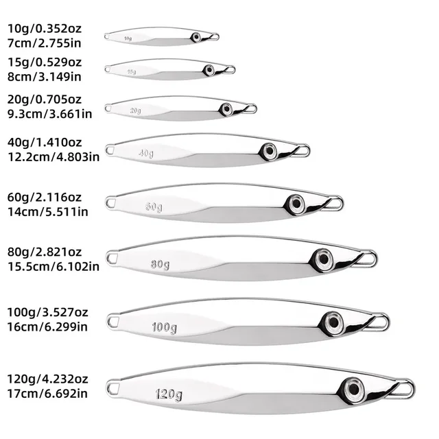 1 Uds 40g 30g 20g 15g 10g cebo de pesca de mar · Señuelos
