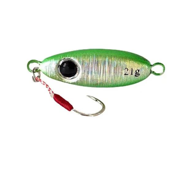 6 señuelos de pesca de jigging de micro metal · Señuelos