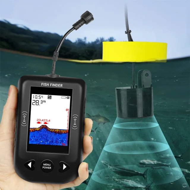 Alarma Sonar Portátil 100m 45° para Pesca