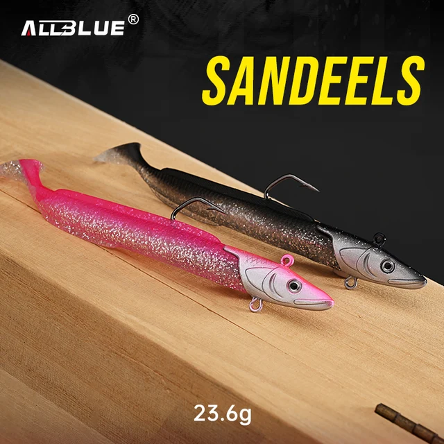 ALLBLUE Sandeels 12,5 cm 23g suave Anguila viva · Señuelos