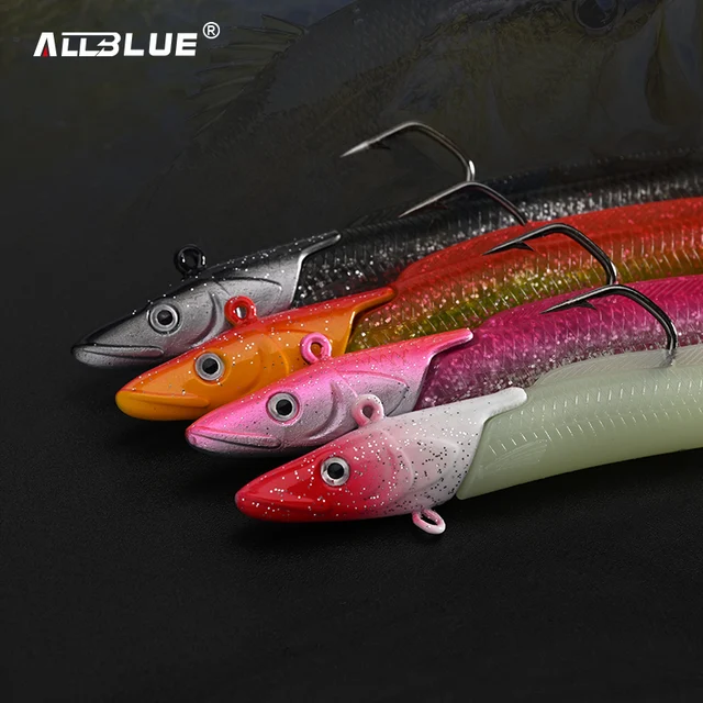 ALLBLUE Sandeels 12,5 cm 23g suave Anguila viva · Señuelos
