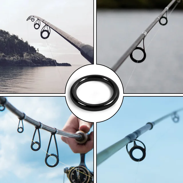 Anillo guía de caña de pescar para pescadores experimentados y principiantes
