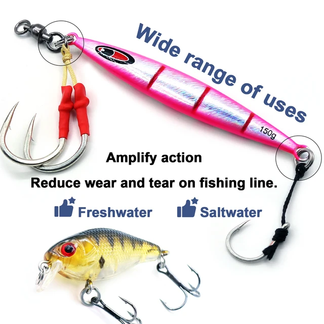 Conectores y perlas para crear tu propia línea de pesca