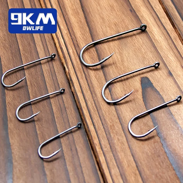Anzuelos de pesca con soporte para cebo de 9KM, · Anzuelos