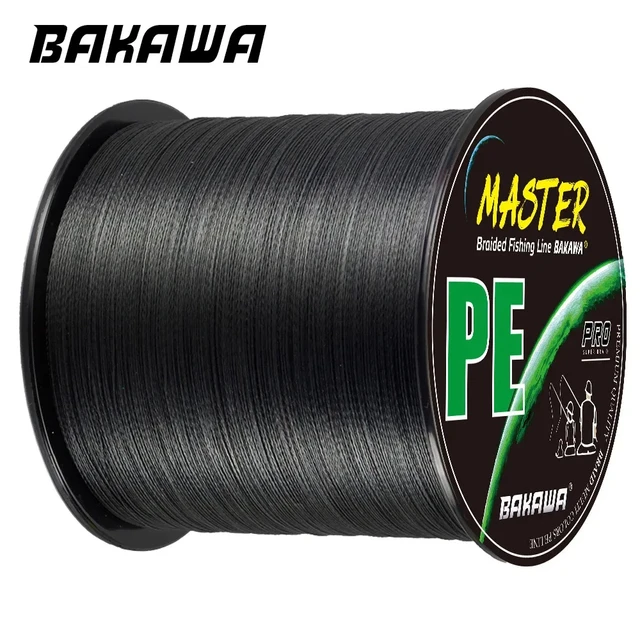 BAKAWA-sedal de pesca de PE trenzado, 4 hebras, · Líneas de pesca