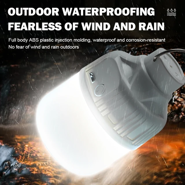 Bombillas LED Recargables USB para Pesca y Camping: Luces Nitidas para la Noche