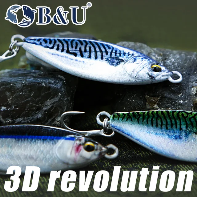 Cuchara B & U, plantilla de Metal, cebo · Señuelos