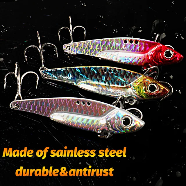 Cuchara Giratoria Triple Anzuelo 7-20g Spinnerbait para Pesca en Agua Dulce