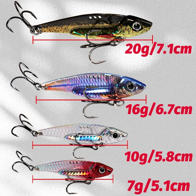 Cuchara Giratoria Triple Anzuelo 7-20g Spinnerbait para Pesca en Agua Dulce