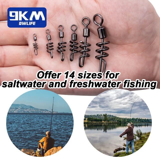 Equipo de pesca completo con giratorios de acero inoxidable
