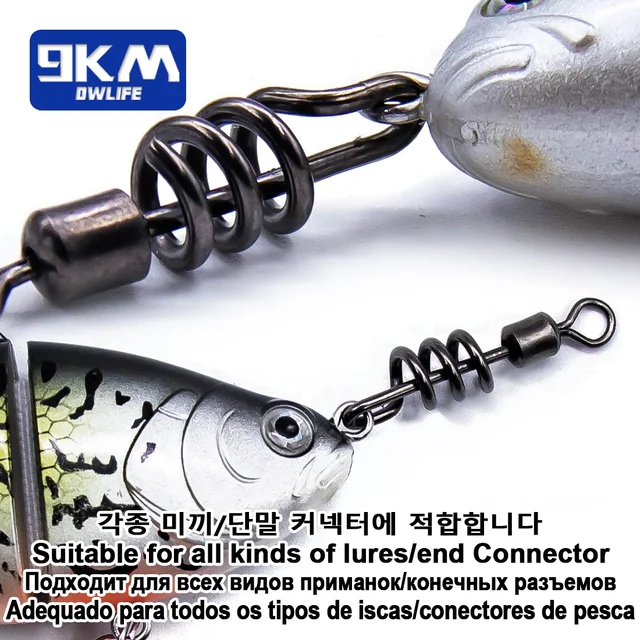 Accesorios de pesca con giratorios de acero inoxidable