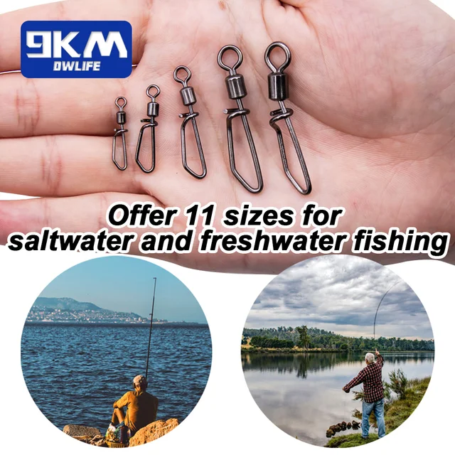 Accesorios de pesca para minutería con giratorios de presión ajustables