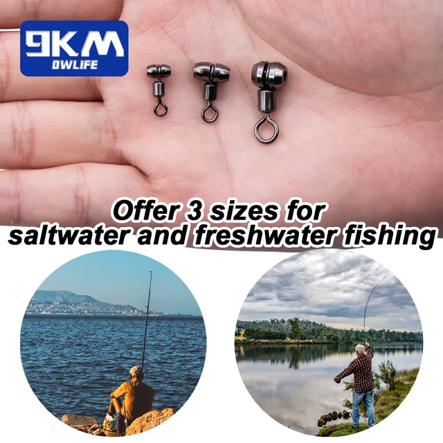 Conectores y perlas para giratorios de pesca de pesca