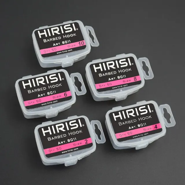 Hirisi-anzuelos de pesca de carpa, 50 Uds., · Anzuelos