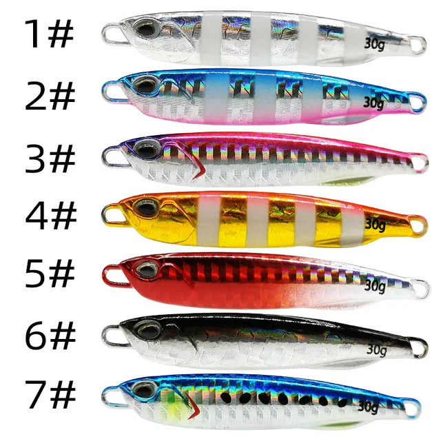 Jigging-señuelo de pesca de lubina Artificial, · Señuelos