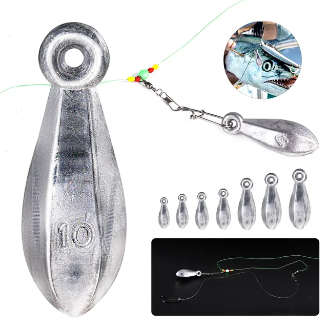Juego de 5 plomos de pesca para mejorar tus capturas
