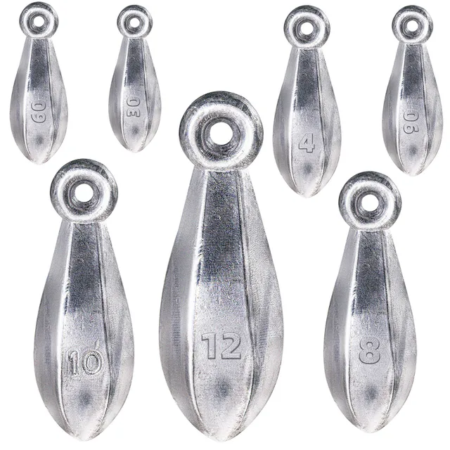 Juego de 5 plomos de pesca de 30g