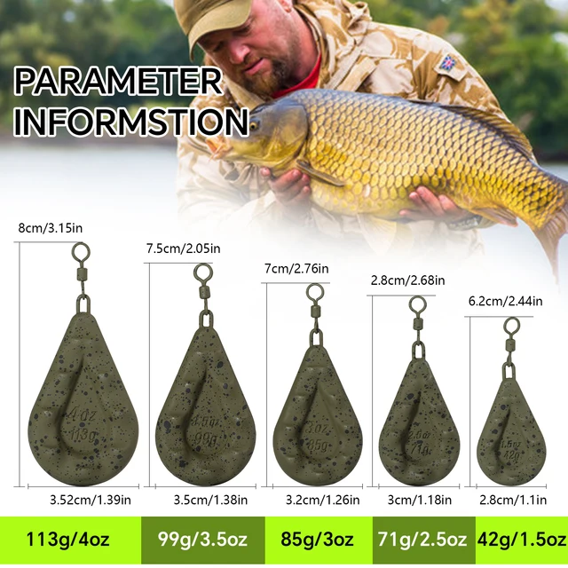 Juego de plomos de pesca para agua salada