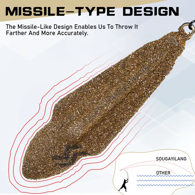 Plomos de pesca con diseño ergonómico para fácil uso