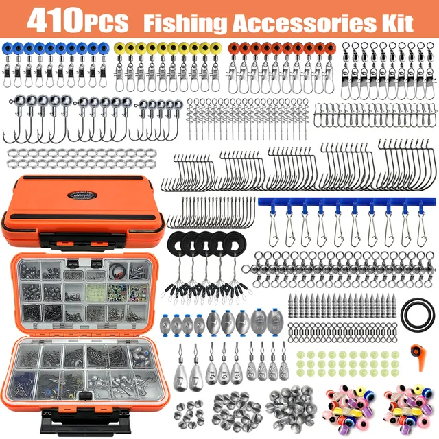 Kit de Pesca Completo con Aparejos, Anzuelos y Plomos 170-410