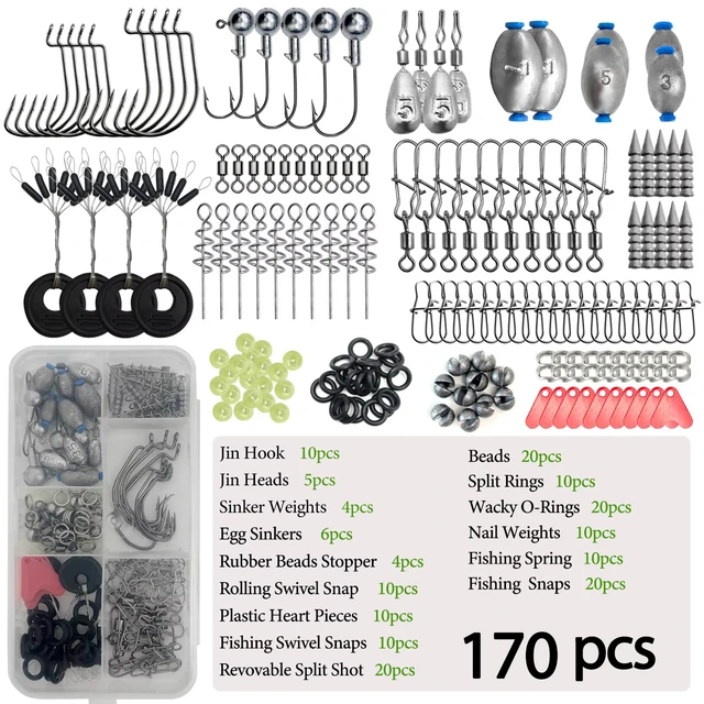 Kit de Pesca Profesional 170-410 Piezas Completo