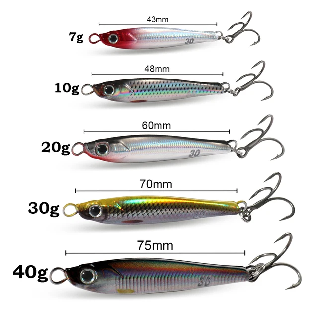 Kit de Señuelos GOBAIT 7g 10g 20g 30g 40g, Jigs · Señuelos