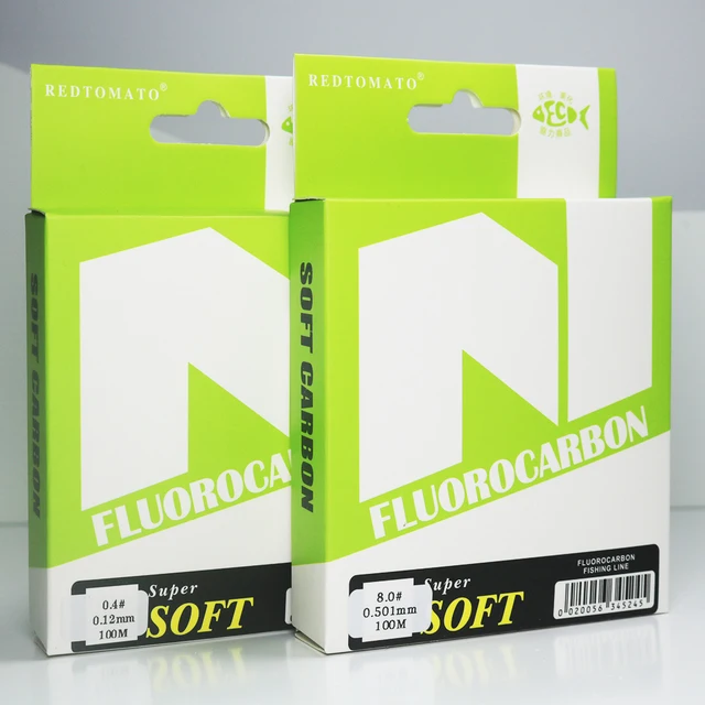 Línea de pesca de fluorocarbono 100% de 100M, · Líneas de pesca