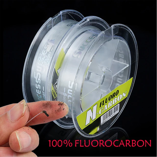 Línea de pesca de fluorocarbono 100% de 100m