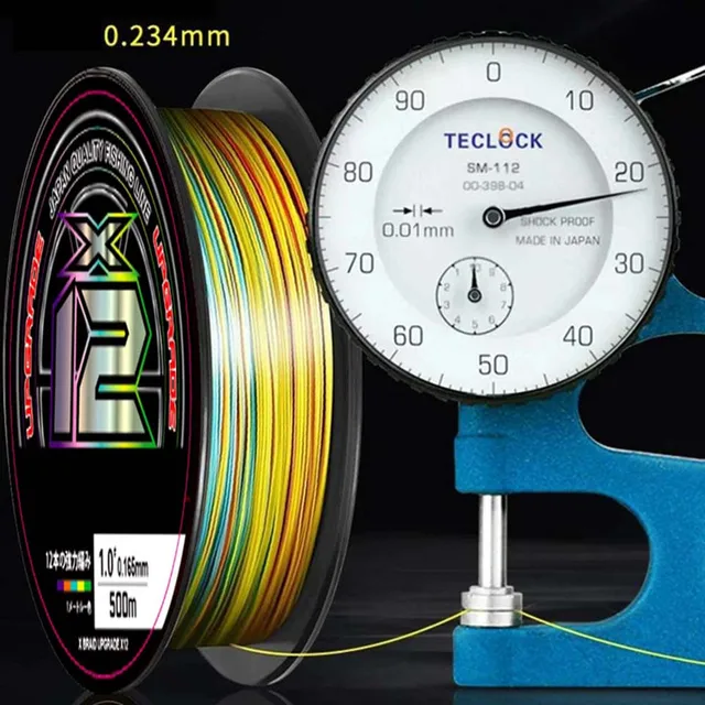 Línea de pesca fabricada con monofilamento y fluorocarbono invisible