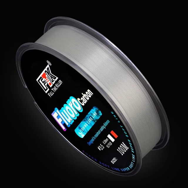 Línea fluorocarbono para pesca precisa y deportiva
