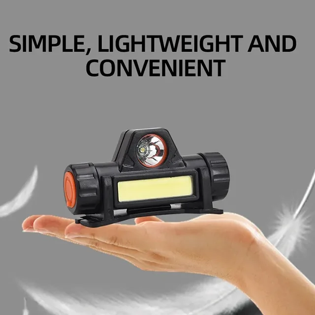 Equipo de pesca con linterna frontal LED