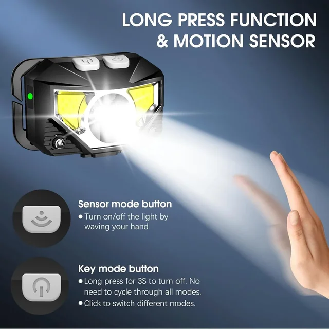 Linterna LED potente para capturas nocturnas