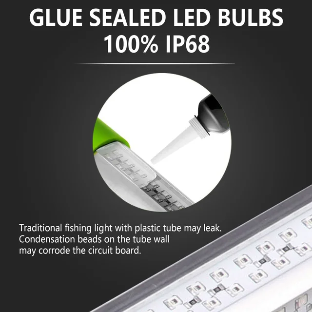 Luz de Pesca Subacuática LED, Alta Potencia, 12V CC, 300W