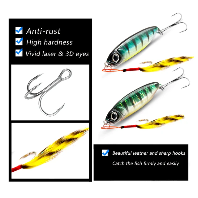 Pesca de plumas, plantilla de Metal de carbono · Señuelos