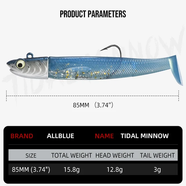 Señuelo de Pesca ALLBLUE Tidal Minnow 85mm · Señuelos