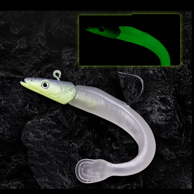 Señuelo de pesca con cabeza de jig luminosa · Señuelos