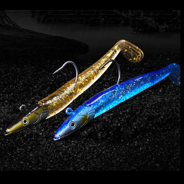 Señuelo de pesca con cabeza de jig luminosa · Señuelos