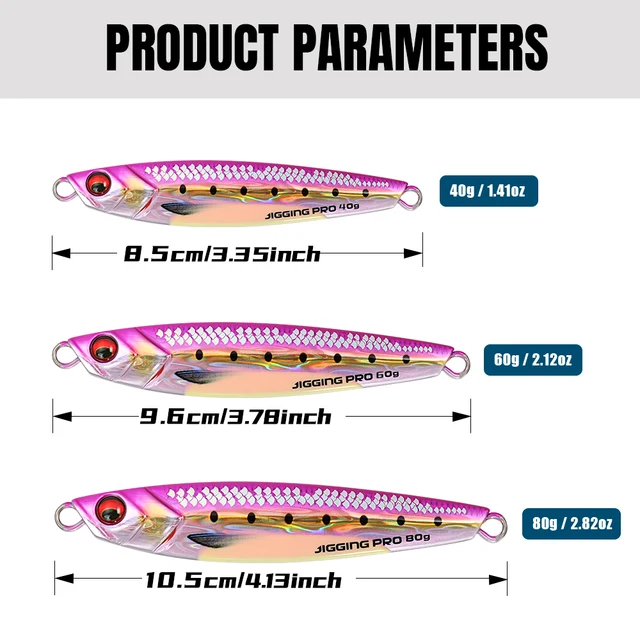 Señuelo de pesca con impresión 3D JIGGING PRO, · Señuelos