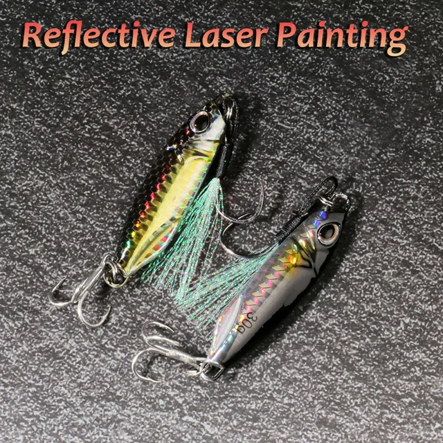 Señuelo de Pesca con plantilla de Metal, 10g, · Señuelos