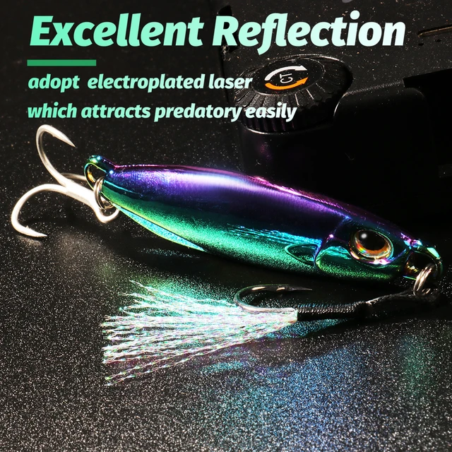 Señuelo de Pesca con plantilla de Metal, 10g, · Señuelos