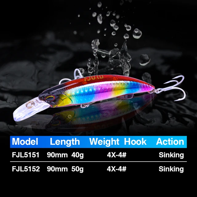 Señuelo de Pesca Submarina Fjord Heavy Minnow 90S