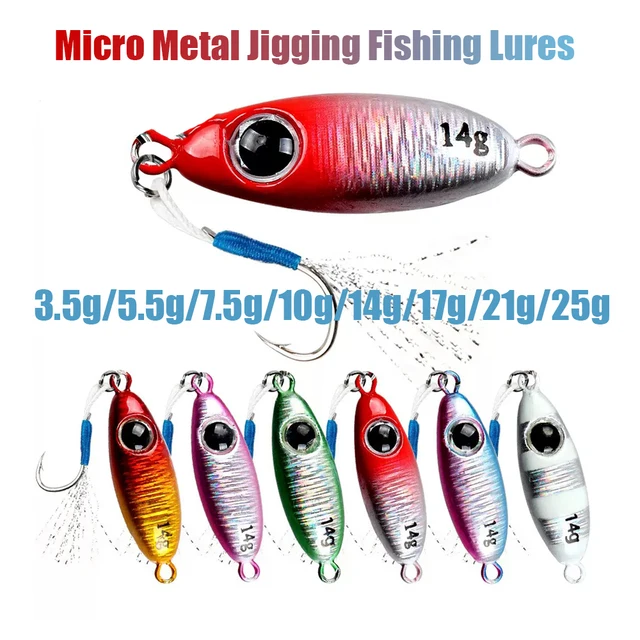 Señuelos de pesca de metal para jigging