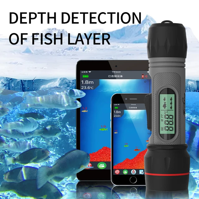 Sonar Inalámbrico Recargable para Pesca en Hielo