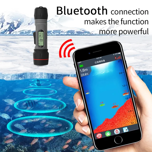 Sonar Inalámbrico Recargable para Pesca en Hielo