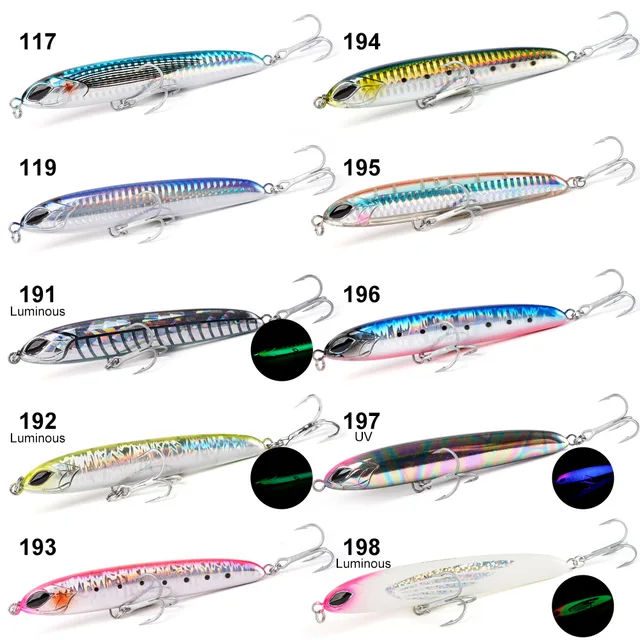 Stickbait Lápiz de Hundimiento - Señuelos de Cebos Duros para Lubina y Atún