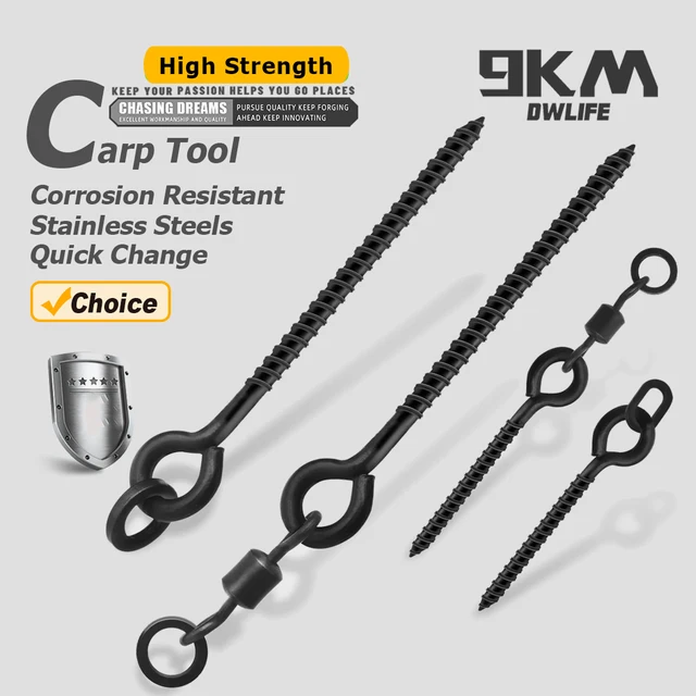 Tornillo Boilie para pesca de carpa con minutería