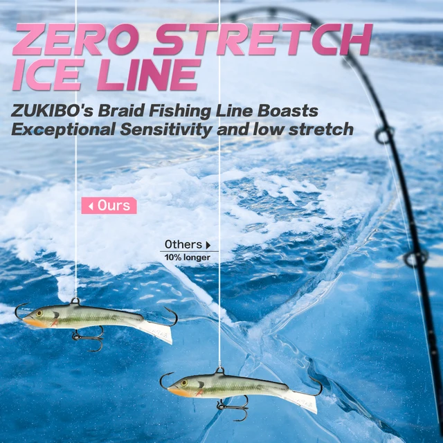 ZUKIBO-sedal de pesca trenzado fino con · Líneas de pesca